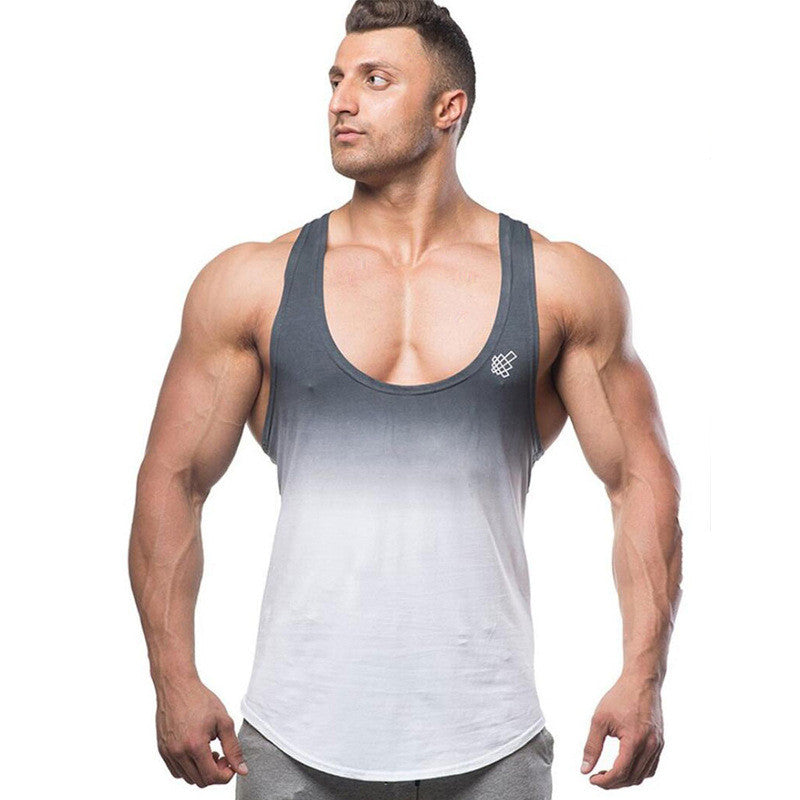 Fitness Territory Men's Vest Gradient Color