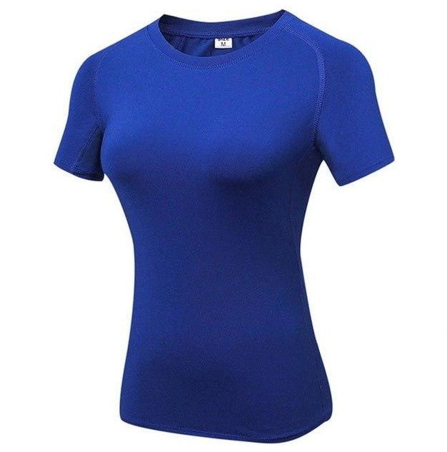 Womens Quick Dry Compression Training Yoga T-Shirts