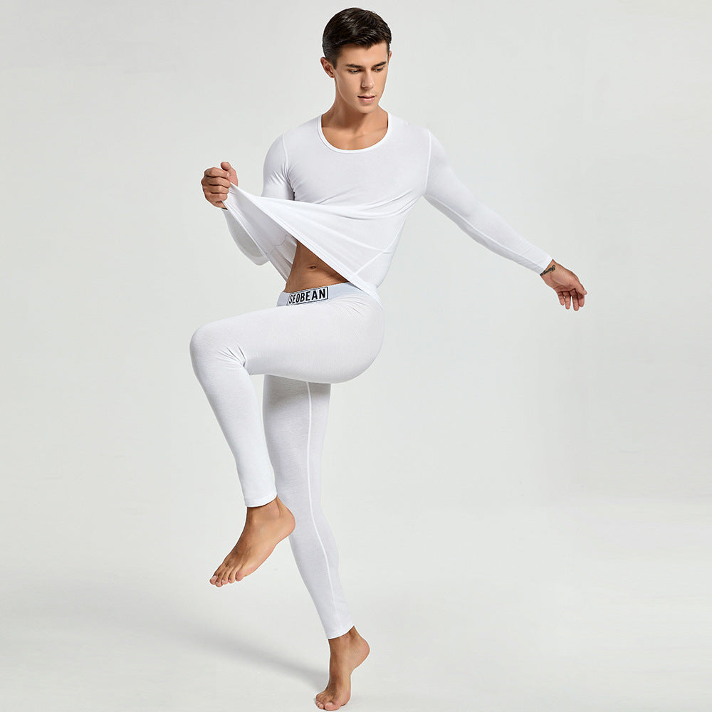 Thermal Underwear Knitted Cotton Stretchy Close-fitting Autumn Clothes And Pants
