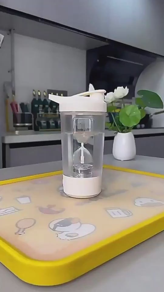 400ML 14oz Electric Protein Powder Mixing Cup Automatic Shaker Mixer Shake Bottle Milk Coffee Blender Kettle Fro Gym 1200mAh