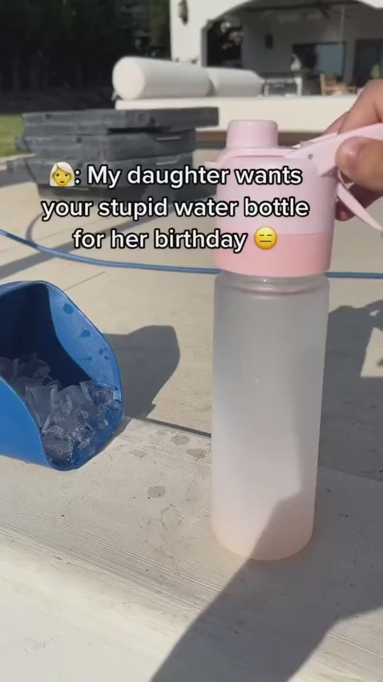 Spray Water Bottle For Girls Outdoor Sport Fitness Water Cup Large Capacity Spray Bottle Drinkware Travel Bottles Kitchen Gadgets